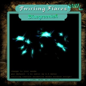 LD Twirling Flares - Bluegreenish txt